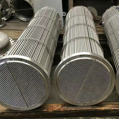 Duwa Piping Titanium heat exchanger with tube sheet