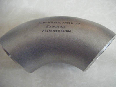 ASTM A403 WP304 Elbow, Long Radius, SCH 20