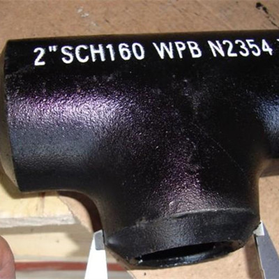 ASTM A234 WPB Equal Tee, 2-1/2 Inch, SCH160, BW