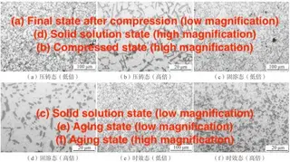 Comparative analysis of die-cast, solution, and aging structures