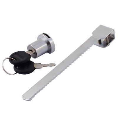 Ratchet Show Case Lock, Zinc Die Cast Cylinder, 90 Degree Rotation