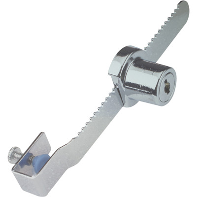 Steel Showcase Lock, 1 Lock, 2 Keys, 1 Adjustable Bar