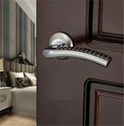 Zinc Alloy Door Handle, Surface Installation, 50mm, Electroplating