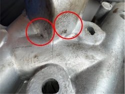 Product sticking to the mold (Product 1)