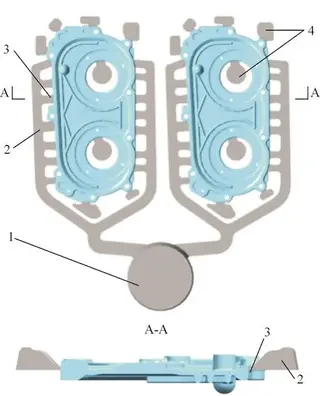 Mold flow software analysis view