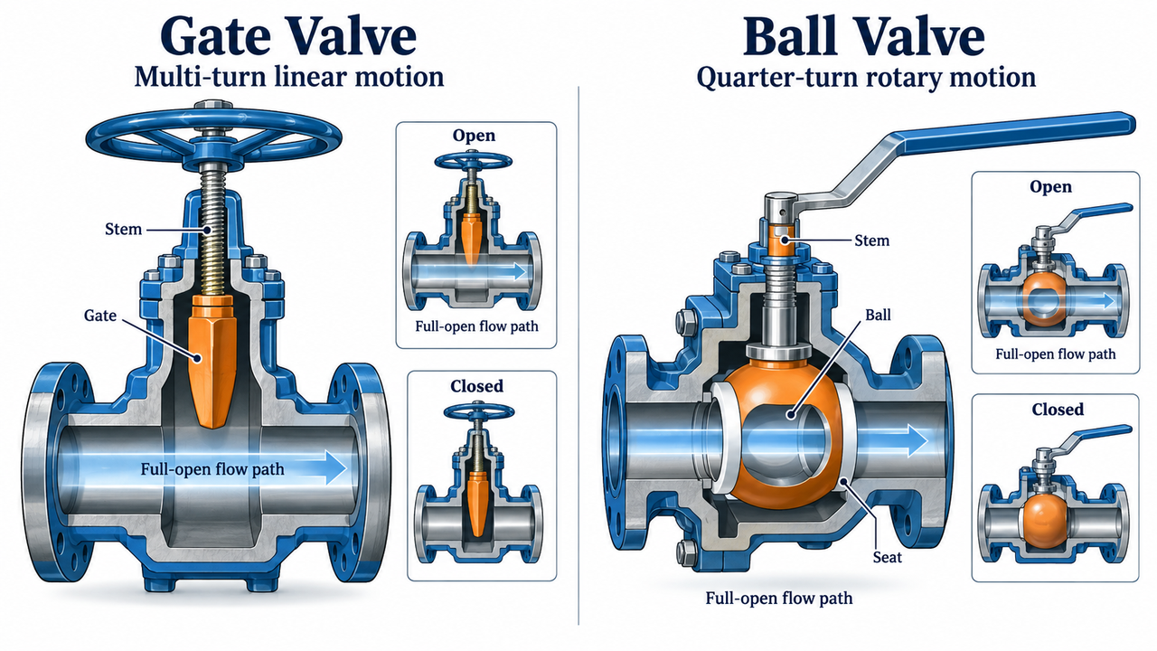 Gate Valve vs Ball Valve Gate Valve vs Ball Valve