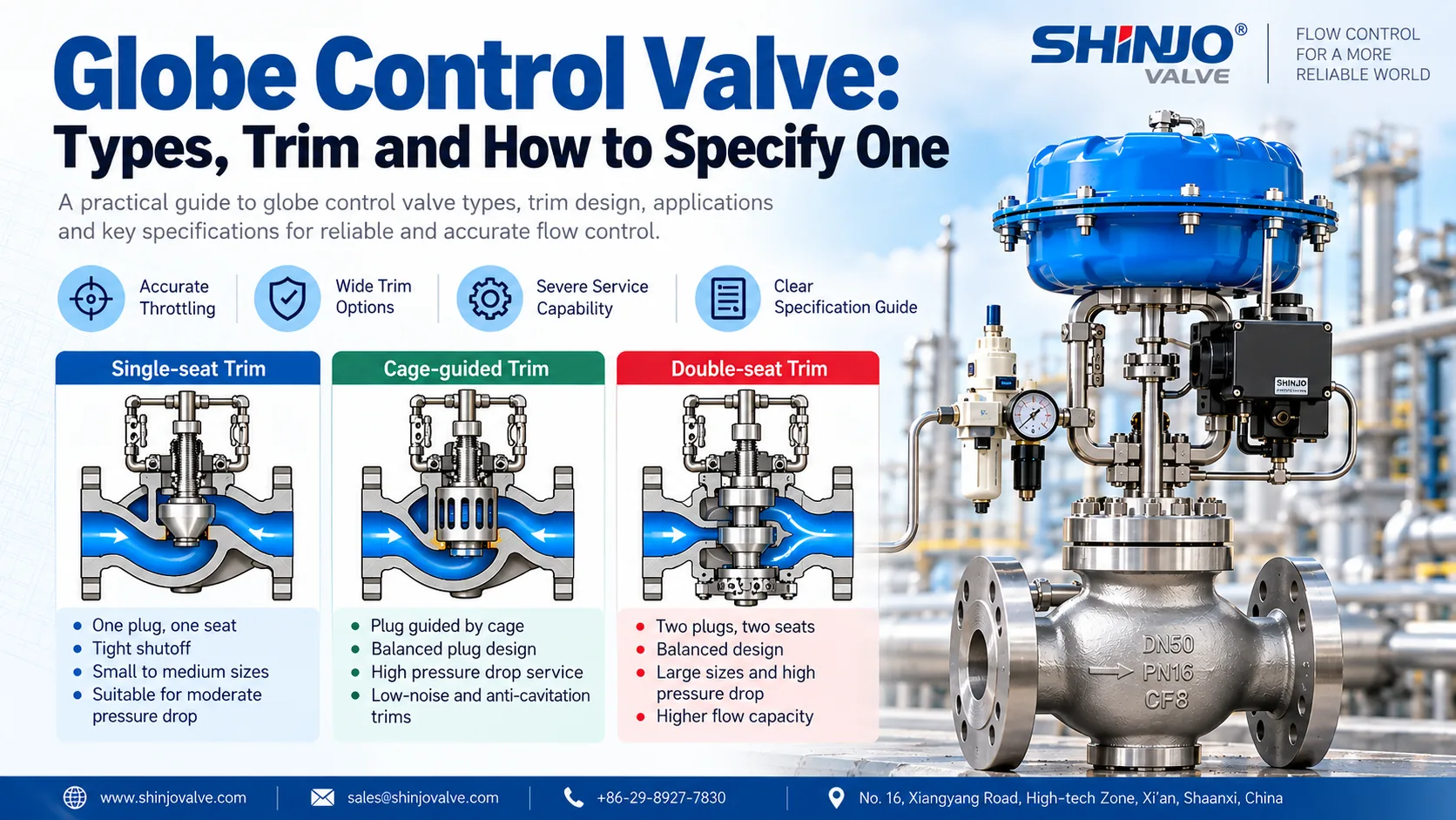 Globe Control Valve: Types, Trim and How to Specify One