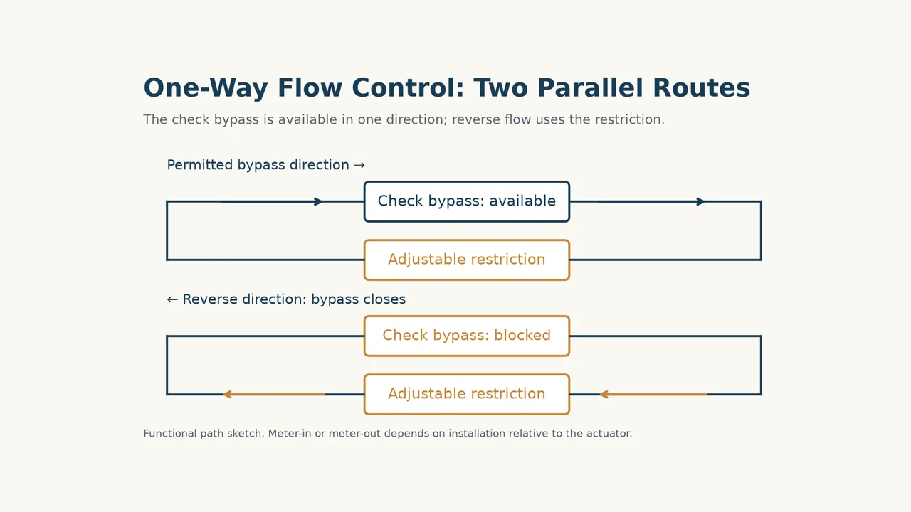 Flow Control and One-Way Flow Control Valves