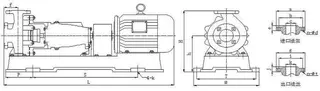 IHF Fluoroplastic Lining Chemical Pump Structure