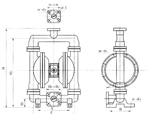 QBY Pneumatic Air opreated Diaphragm Pumps