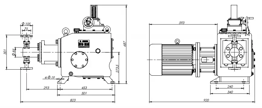 plunger-chemical-pump-high-pressure-6050lph-installation-drawing