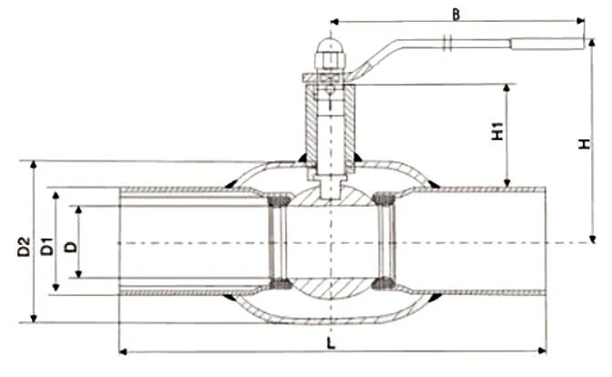 Fully Welded Ball Valve Structure