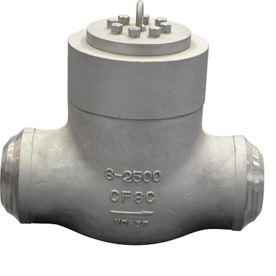 Pressure Seal Check Valve, Class 2500LB, Cast Steel, BW RF RTJ End