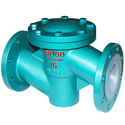 H41 Rubber / PTFE / FEP / PFA Lined Check Valve