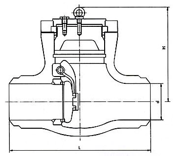 Power Station Pressure Seal Swing Check Valve Structure