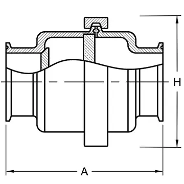 Stainless Steel Sanitary Check Valve Structure 
