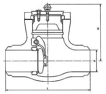 Power Station Pressure Seal Swing Check Valve Structure 