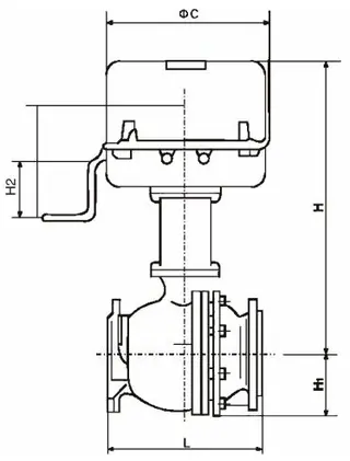 ZDRO Electric shut-off ball valve figure