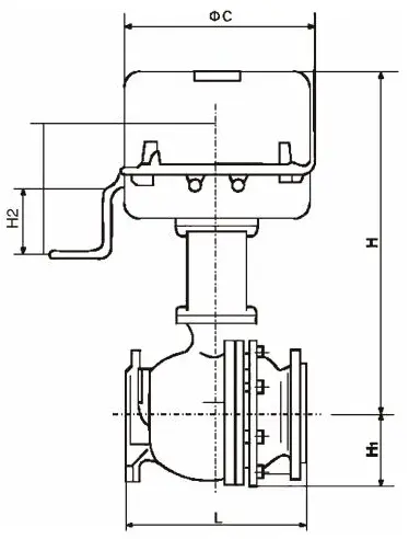ZDRO Electric shut-off ball valve figure
