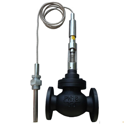 Self-operated thermostatic temperature regulating control valve, Cast Iron, Carbon Steel