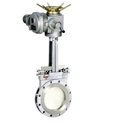 Electric Actuated Knife Gate Valve, Stainless Steel, Duplex Stainless Steel, 904L, Titanium