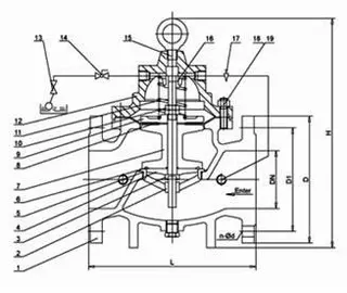100X Float Water Level Control Valve Main Parts