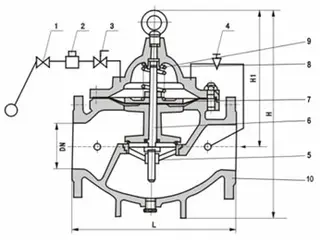 106X Solenoid Control Float & Lever Valve Structure