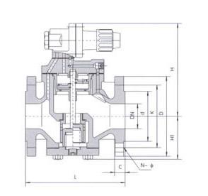 Flanged RP-6蒸汽压力降低阀（PRV），WCB