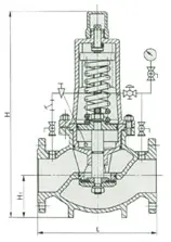 Combined type reducing valve Constructral Structure