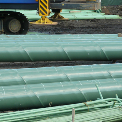 711mm SCH 40 API5L X42 SSAW Pipe FBE coating