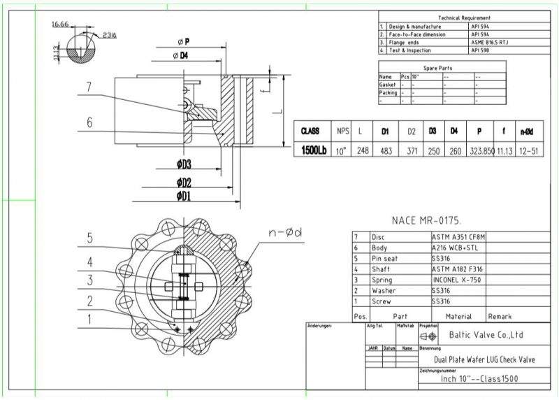 Baltic delivered big check valves to BP/ Basra Oil Company in Iraq