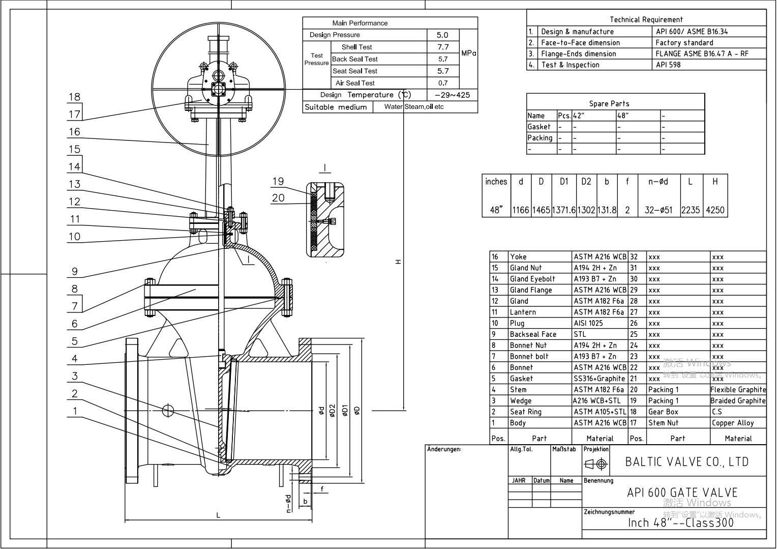 We delivered class 300 48 inch gate valves to BP/ Basra Oil Company in Iraq