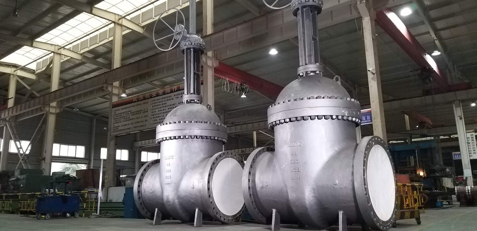 We delivered class 300 48 inch gate valves to BP/ Basra Oil Company in Iraq
