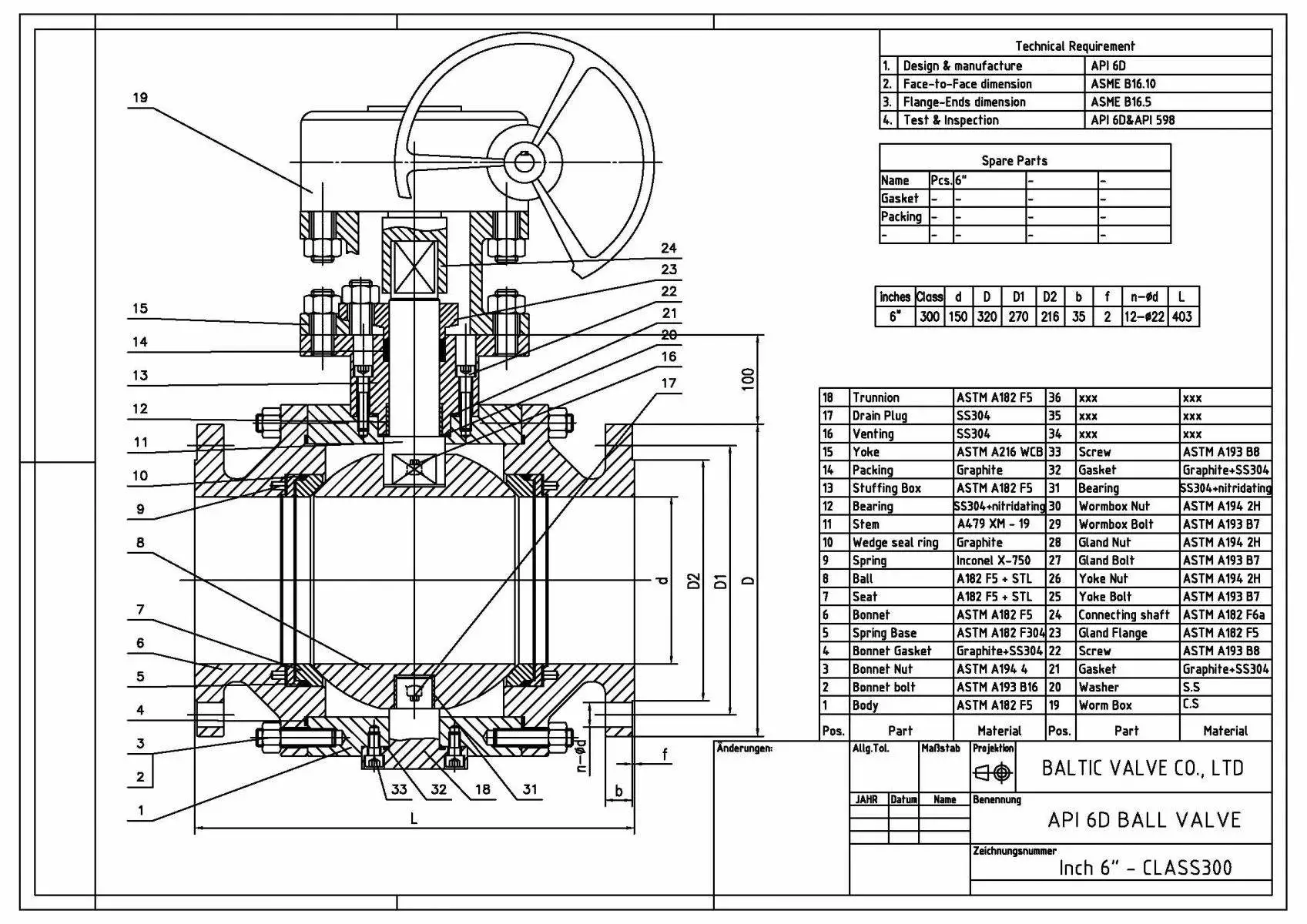 The Ball Valve Drawing