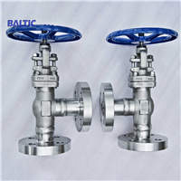 Welded Flange End Angle Globe Valves in ASTM A182 F316