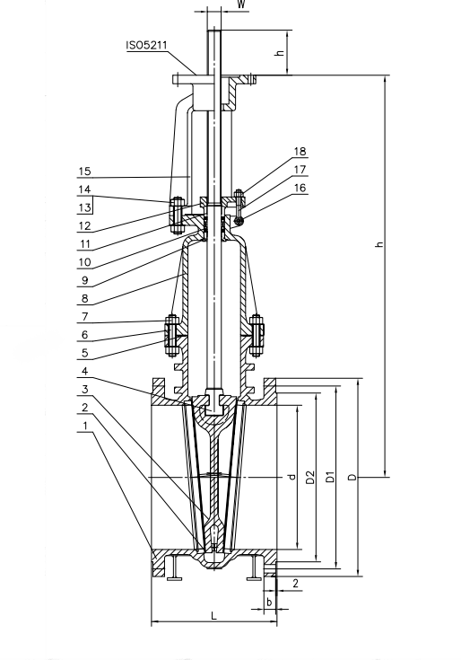 Gate Valve 150 LBS, 48 Inch