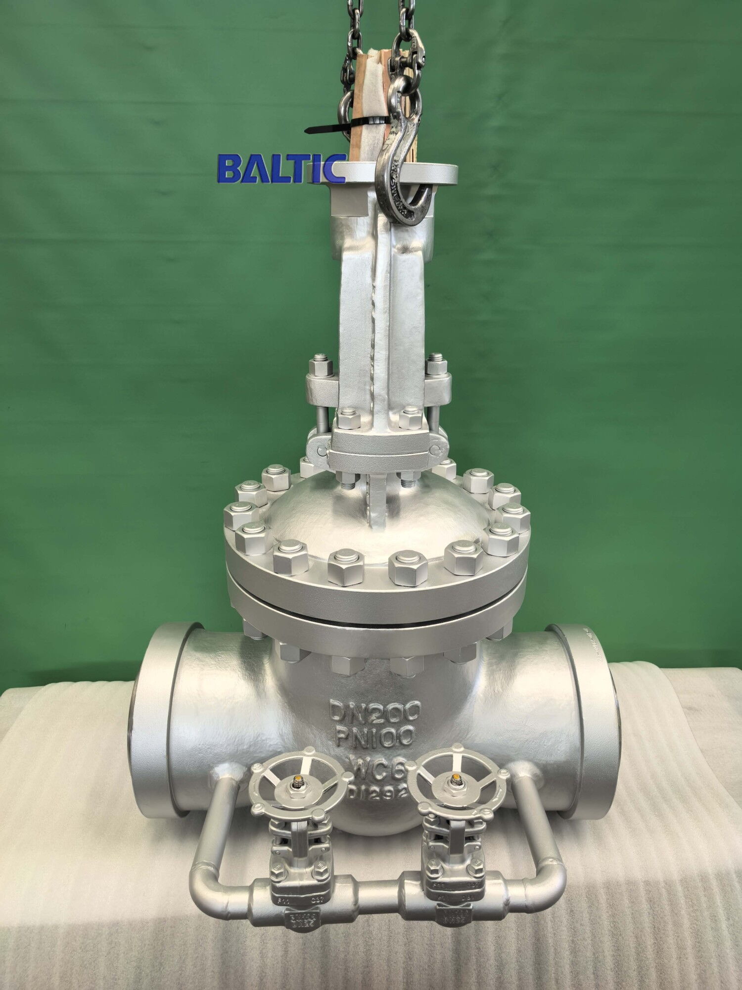 DIN Gate Valve, A217 WC6, PN100, DN200