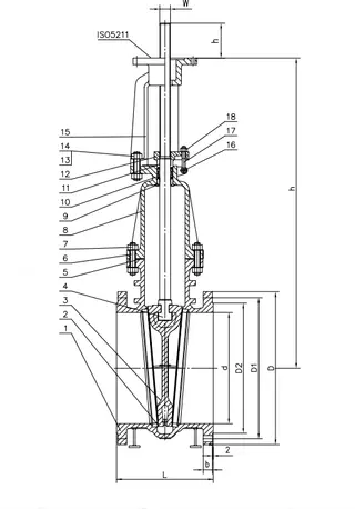 Gate Valve 150 LBS, 48 Inch