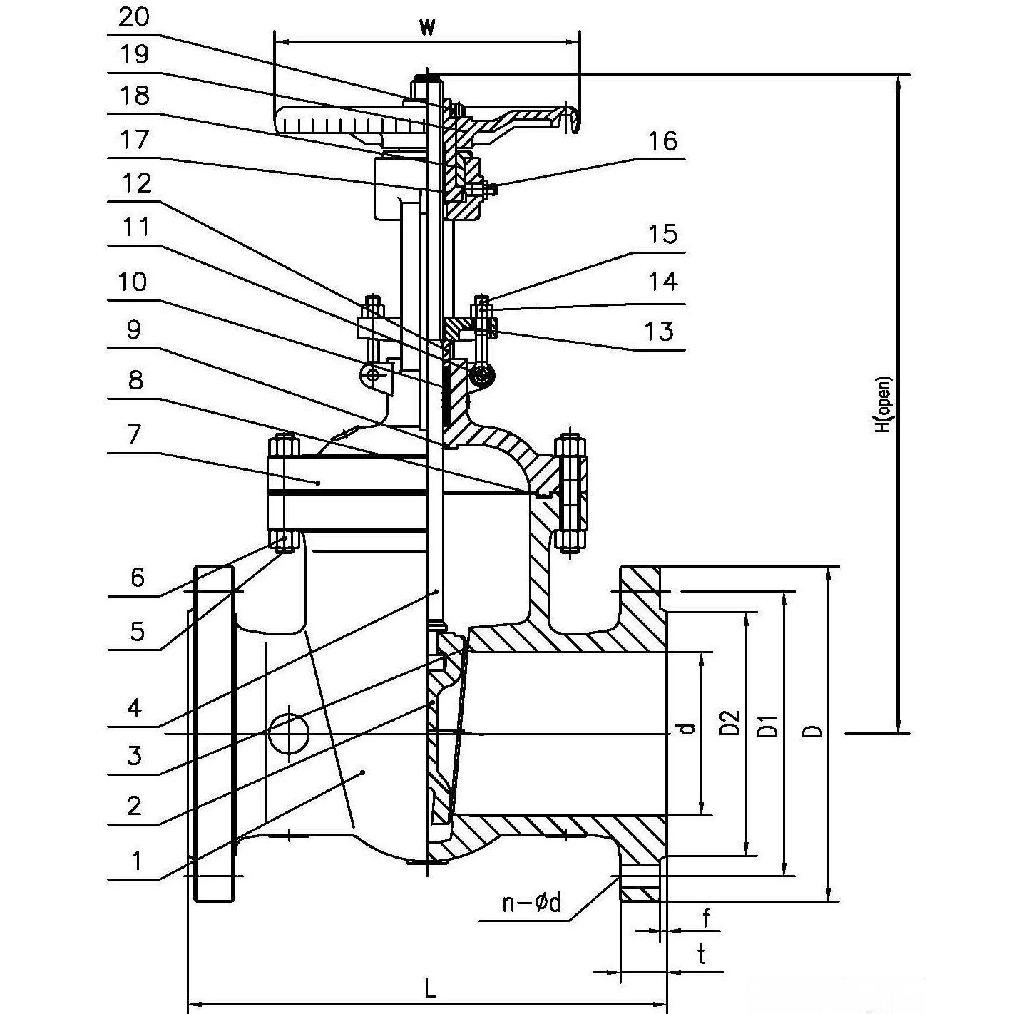 DIN / EN Gate Valve for Sea Water and Liquid Saline, Special Material