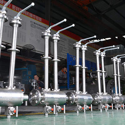 API 6D DBB Ball Valve with Extension Stem, F316L, DN20, PN100, RF