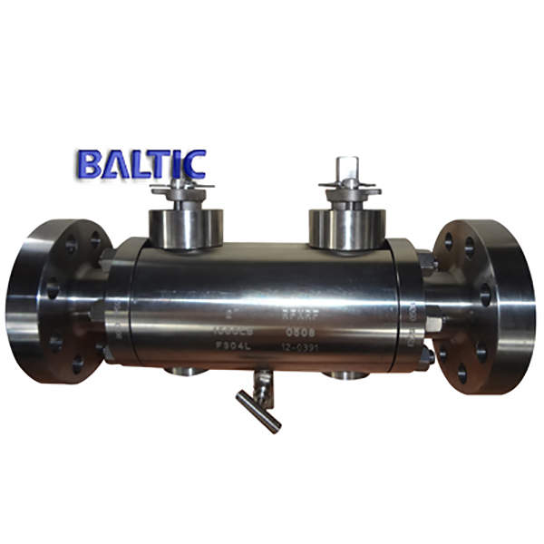 F304L Double Block & Bleed Ball Valve, API 6D, 2 Inch, CL1500, RF