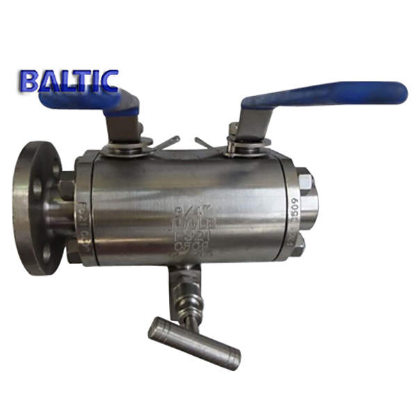 F321 Double Block & Bleed Ball Valve, 3/4 Inch, Class 150, API 6D