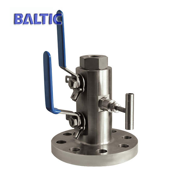 One Piece DBB Ball Valve, A182 F304, 1 x 3/4 Inch, 300 LB, RF+NPT