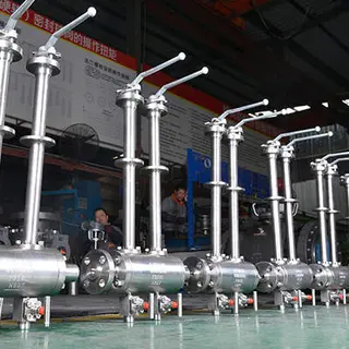 API 6D DBB Ball Valve with Extension Stem, F316L, DN20, PN100, RF