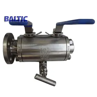 F321 Double Block & Bleed Ball Valve, 3/4 Inch, Class 150, API 6D