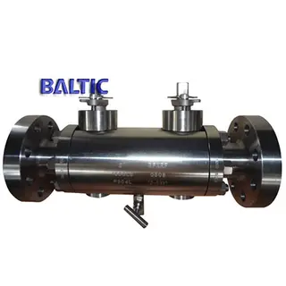 F304L Double Block & Bleed Ball Valve, API 6D, 2 Inch, CL1500, RF