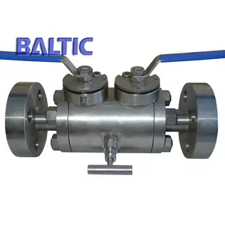 Class 2500 DBB Ball Valve, 3-PC, A182 F304, 3/4 x 1/2 Inch, RTJ