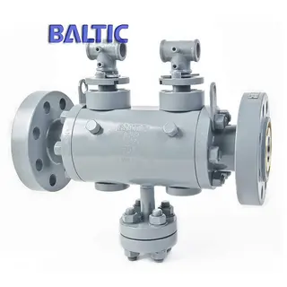 Three Pieces DBB Ball Valve, A105N, 2 x 1-1/2 Inch, 1500 LB, RTJ