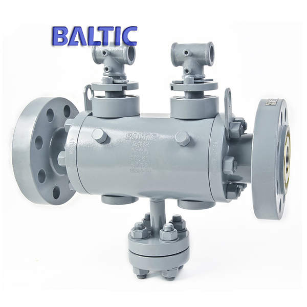 Three Pieces DBB Ball Valve, A105N, 2 x 1-1/2 Inch, 1500 LB, RTJ