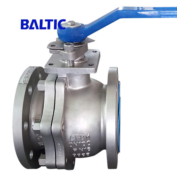 ASTM A351 CF8M Floating Ball Valve, DN100, PN16, RF, DIN 3202 F4